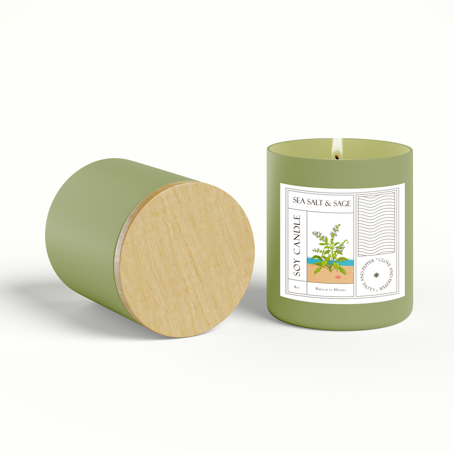 Sea Salt & Sage Candle